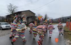 Carnival custom in Grgarske Ravne. Photo: M. Špiček, 2024