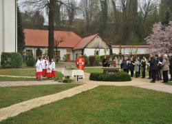 Blagoslov zelenja in cvetnonedeljskih butaric v Kamniku. Foto: A. Jerin, 2022