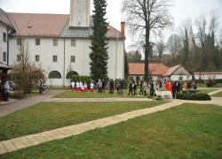 Blagoslov zelenja in cvetnonedeljskih butaric v Kamniku. Foto: A. Jerin, 2022