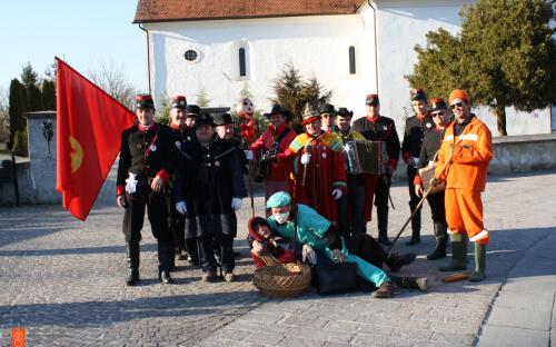 Shrovetide group Šelmarija from Kostanjevica. 