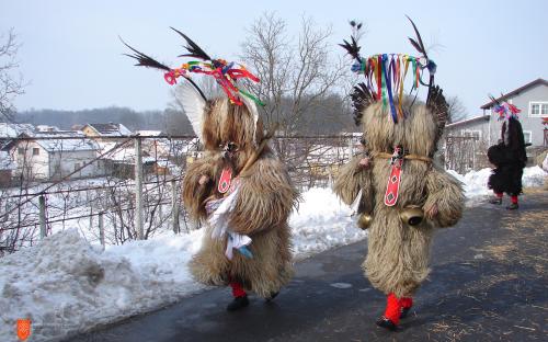 Door-to-door rounds of kurenti. 