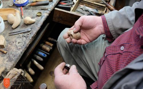 Making pipes. 