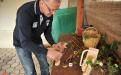 Jože Hudej while making Palm Sunday bunches in Ljubno. 