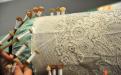 Making Idrija bobbin lace on the festival of handicraft in Slovene Ethnographic Museum.