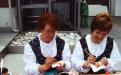 Decorating eggs to celebrate šempav. 