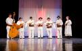 Playing the tambura 