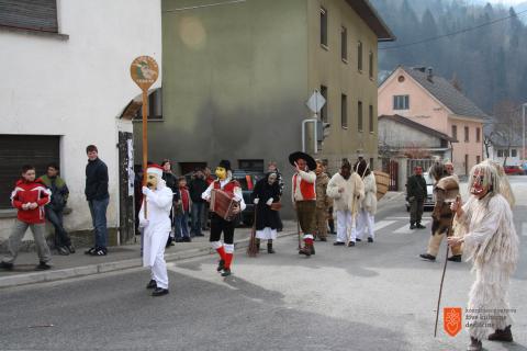 Shrovetide custom in Cerkno. Photo: M. Špiček, 2009 
