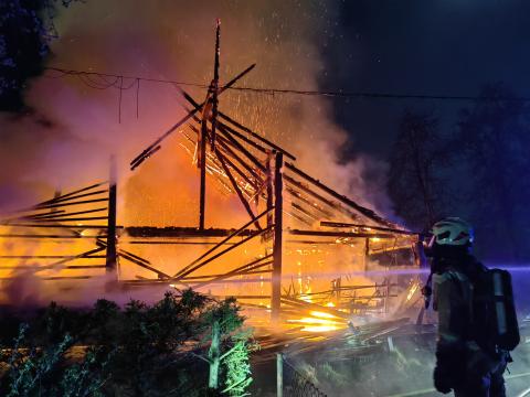 Volunteer firefighting. Photo: B. Mohar Radoš, 2022