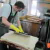 Making paper by hand in Vevče. Photo: M. Vasle Cejan, 2014. 