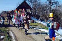 Rounds of the Shrovetide ploughmen. Photo: M. Kranjc, 2004