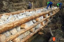 Building Carniolan walls. Photo: A. Muminović, 2011