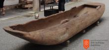 Making <i>drevak</i> boats. Photo: M. Erič, 2013 