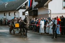 Blessing of horses on St. Stephen's Day. Photo: S. Valjavec, 2023 