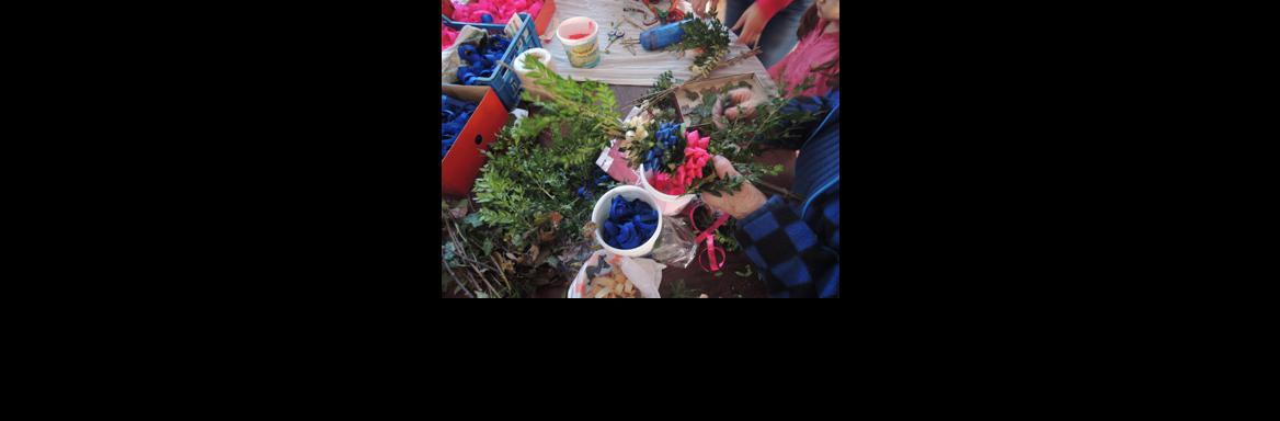 Izdelovanje ljubljanskih butar(Foto Nena Židov, 2015)