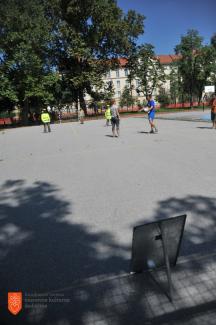 Igralci pandola na igrišču Športnega društva Tabor. Foto: A. Jerin, 2016.