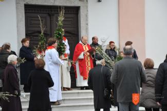 Blagoslov cvetnonedeljskih butaric v Kamniku. Foto: A. Jerin, 2018 