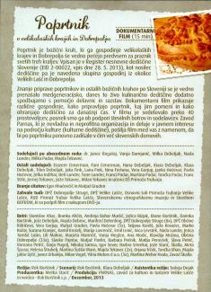 Film: Poprtnik v velikolaških krajih in Dobrepolju 