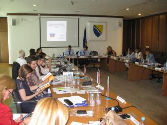 Anja Jerin med predstavitvijo. Foto: BIH, 2017. 