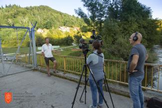 Snemanje, Plešce. Foto: B. Verbič, 2021 