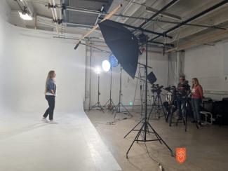 Snemanje sotiša in šamarjanke. Foto: A. Pukl, 2024