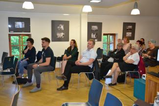 Utrinek s predavanja. Foto: Mestni muzej Krško, 2022 